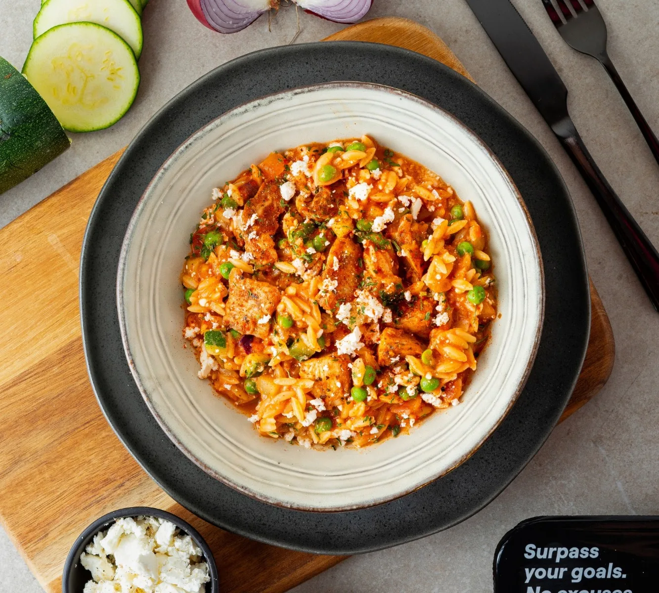 Mediterraanse Orzo - Chicken & Feta
