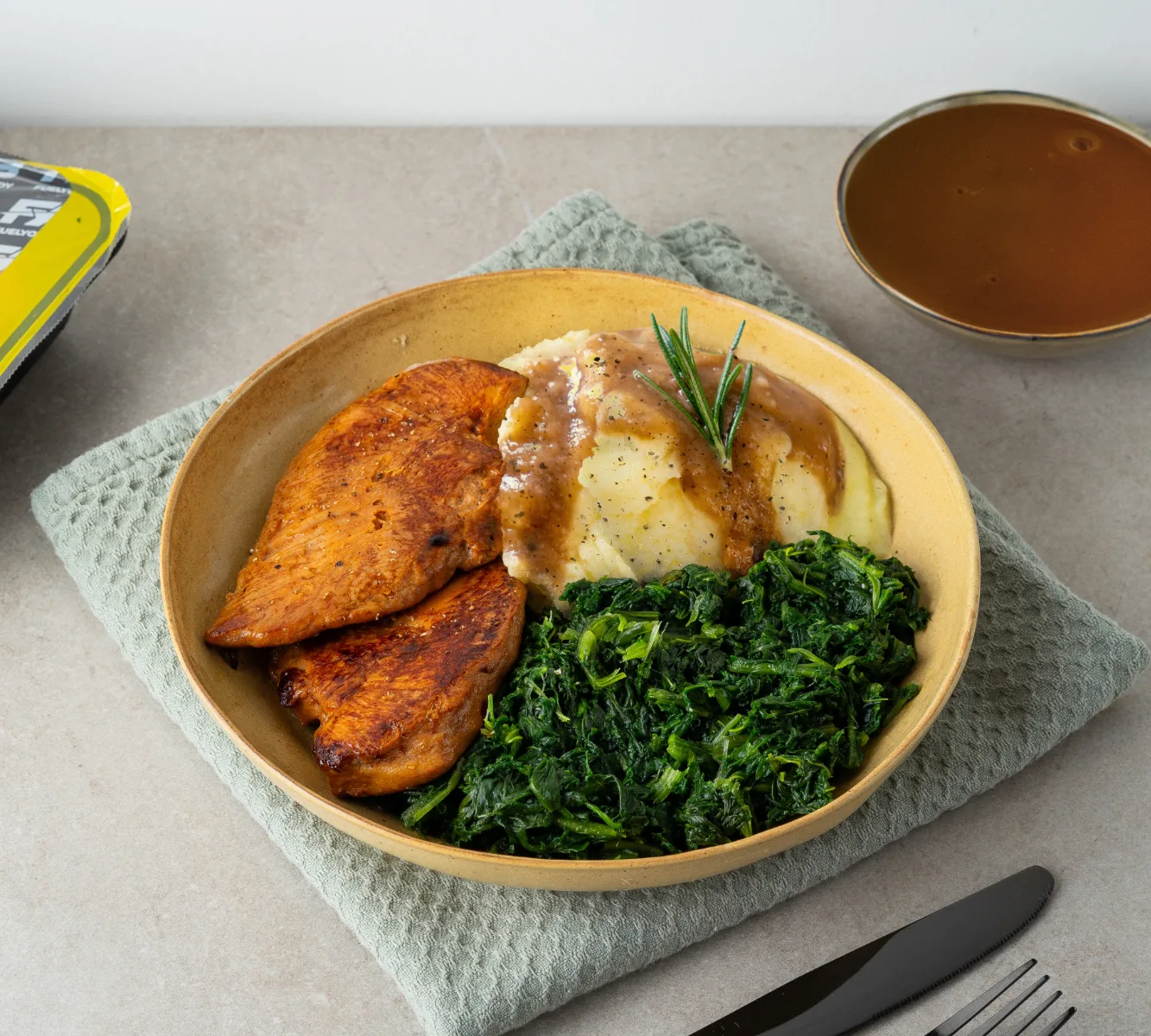 Puree - Kipfilet - Spinazie (met jus) [BULK]